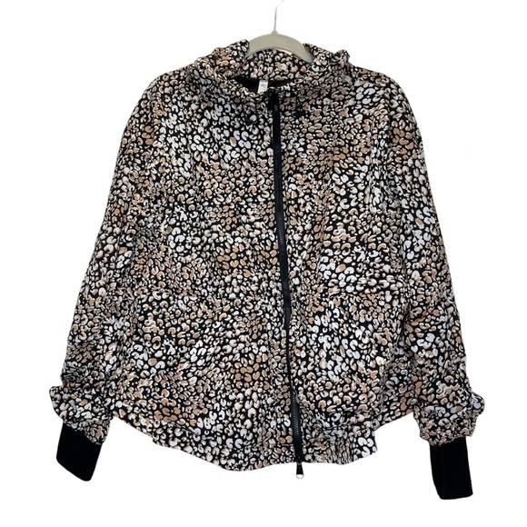 Free People Movement Run Wild Jacket Womens Size XS Leopard Print Lightweight - Picture 4 of 13